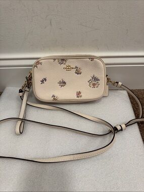 Coach Mini Jamie Camera Bag in Chalk Multi floral wildflower print crossbody